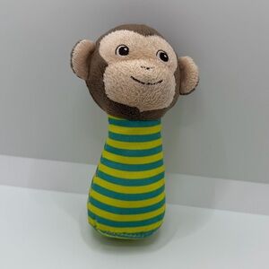 Garanimals Green and Yellow Striped Monkey Rattle